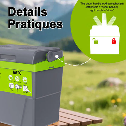 10L 20L Mini Refrigerator 12V/220V Fridge Freezer Portable Compressor Cooler and Heater Ice Box for Driving Camping Picnic