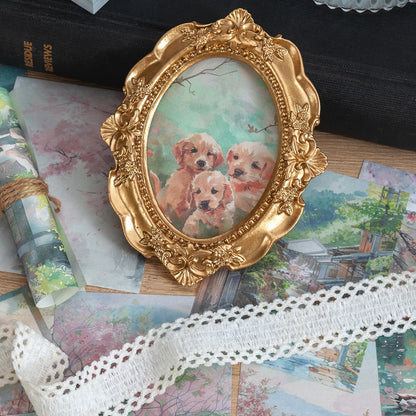 200 Sheets per Book of Different Themed Patterned Paper, with Floral and Landscape Designs, for DIY Diary, Scrapbook Decoration