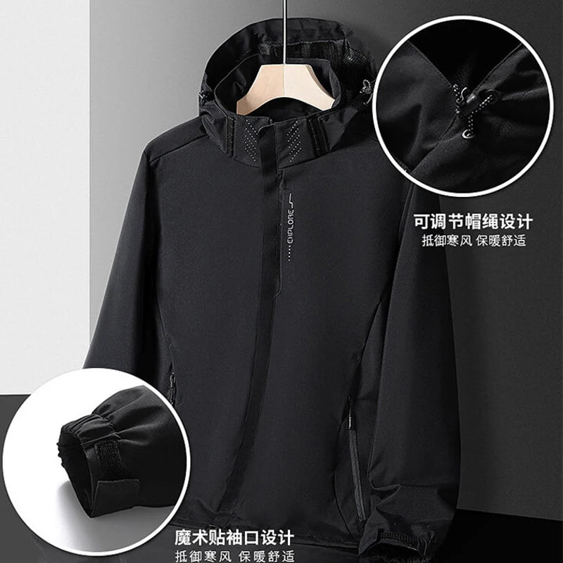 Camping Jacket Coats Men Water & Windproof Windbreaker Jacket Male Hiking Clothing Jacket Man Tops Fishing Wearing Free Shipping