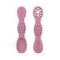 Baby Spoon Fork Set Food Grade Silicone Sticky Spoon Children Cutlery Training Spoon Feeding Tableware Soft Kitchen Accessories