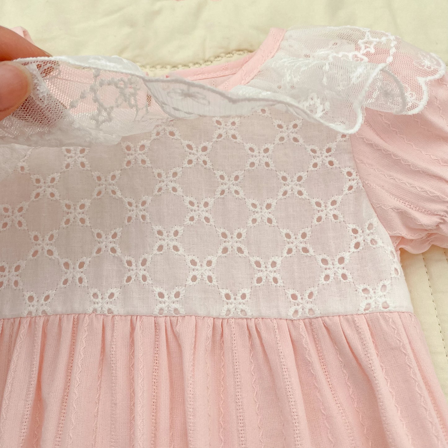 2026 New Newborn Baby Girl Bodysuits 0-24M Baby Girl Romper Summer Short Sleeved Cotton Lace Collar Baby Girl Jumpsuit
