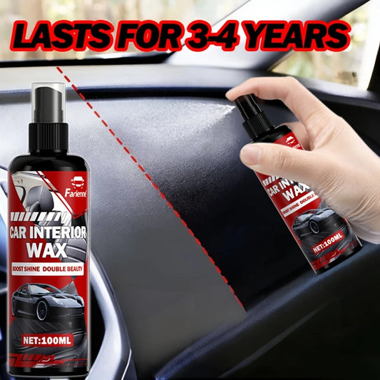 Car Interior Polish Spray – a Versatile Polishing Agent Suitable for Dashboards, Leather Seats, Plastic Trims, And Various Surfa