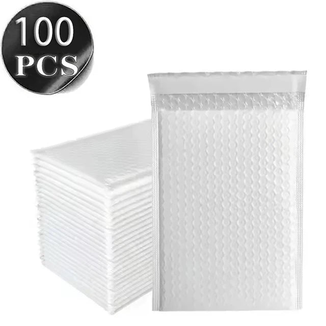 100Pcs Black Bubble Shipping Packaging Envelope Mailing Envelopes Mailer Envelope for Shipping Self Seal Bubble Mailer Packaging