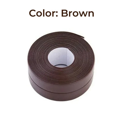 Bathroom Shower Sink Bath Sealing Tapes PVC Adhesive Sealing Strips Waterproof Wall Stickers for Bathroom Kitchen Sealant Tape