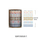 MINKYS 5pcs/set Basic Grid Star Decorative Tape Cute Cartoon Creative Washi Tape School Stationery