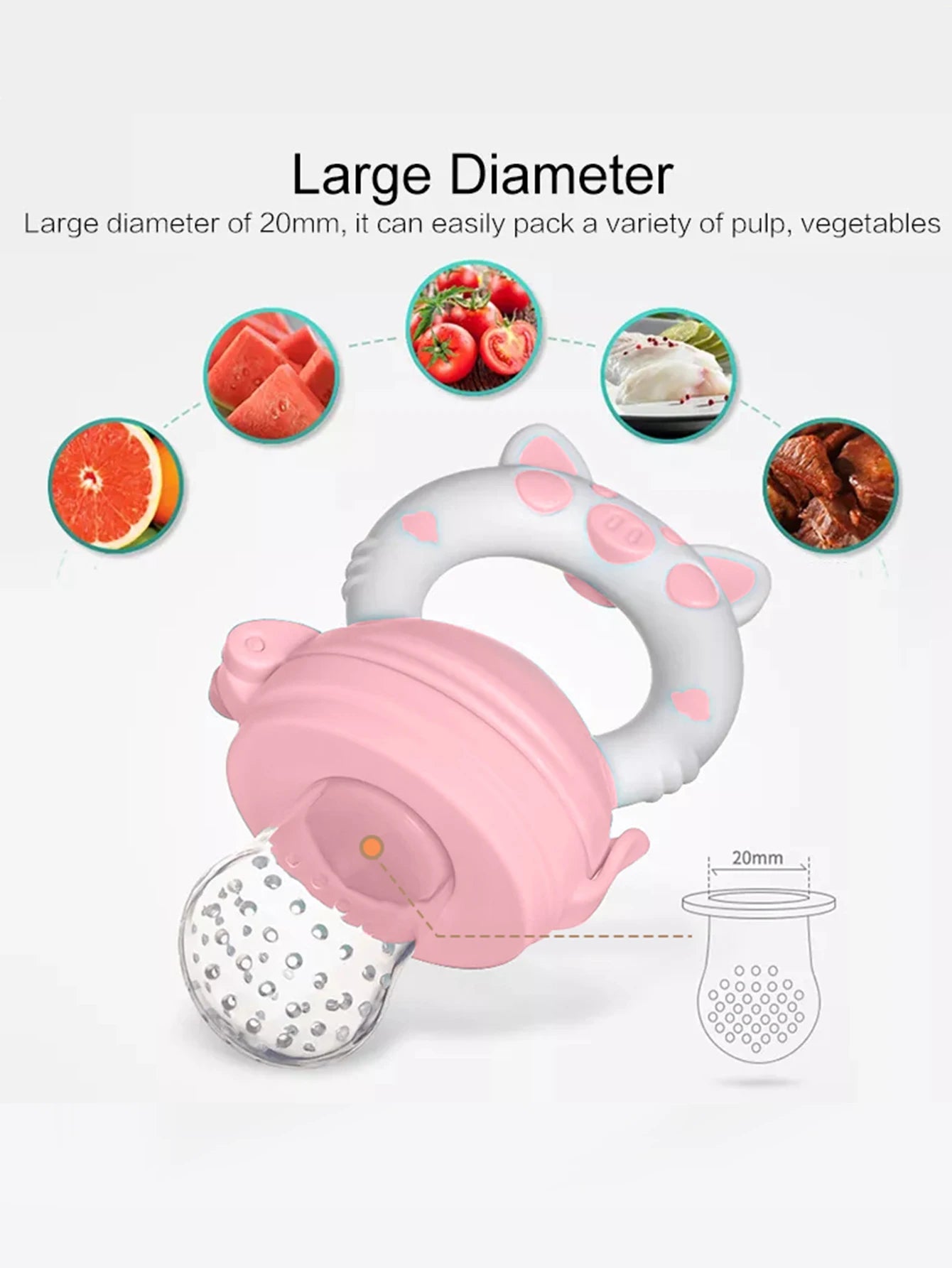 Baby Fruit Feeder Newborn Pacifier Fruit Food Feeding Cute Shape Baby Reborn Silicone Pacifiers For Babies Baby Toys