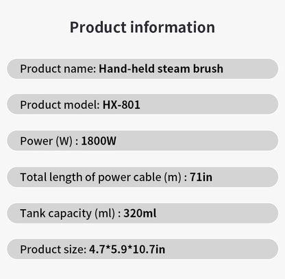 HOMEFISH 2025 Touchscreen Heatproof Handheld Hanging Steam Iron Mini Vertical Iron Brush