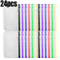 2-24Pcs Clear A6 6-Hole Binder Pockets Waterproof PVC Organizer Cash Budget Envelopes Zipper Binder Pouches for Notebook Planner