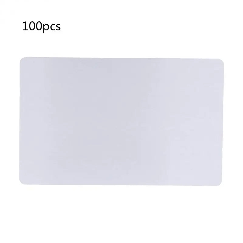 100 Pack Thick 0.18mm Business Cards Blanks Colored Finish Aluminum Metal Cards