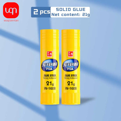 WQN-1/2/5pcs Solid Adhesive Stick High Viscosity School Office Stationery Art Photos Adhesive Stick Return To School Season