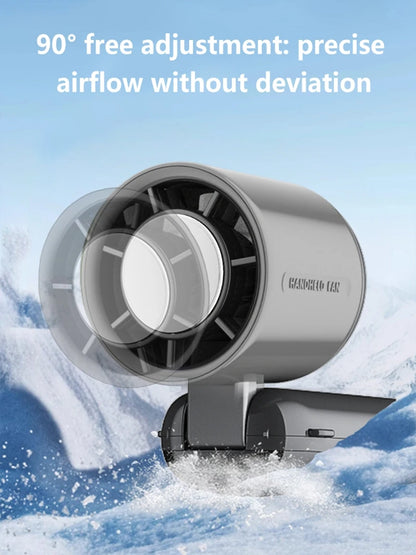 Lenovo Portable Fan Handheld Cooling Fan 100 Levels Foldable Rechargeable Strong Wind Air Cooler Digital Display Long Battery