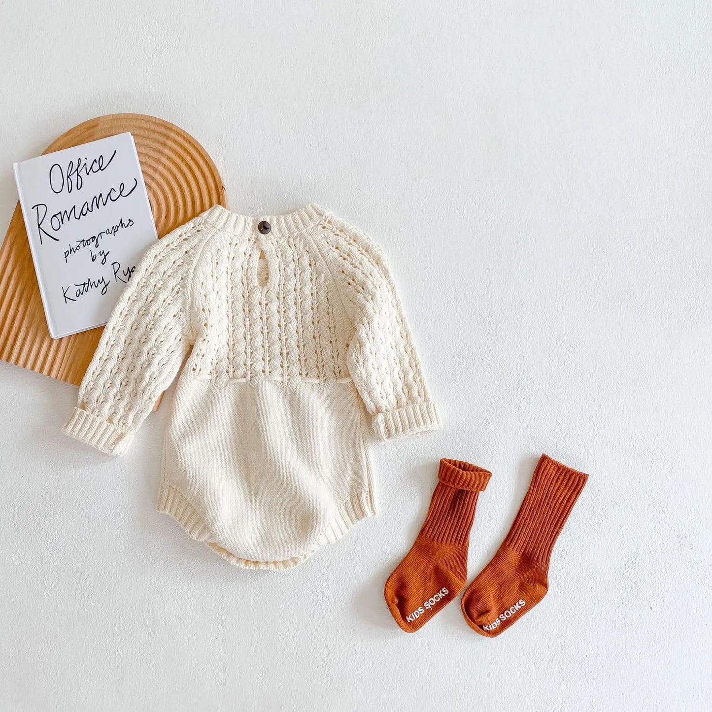 2025 Spring Baby Clothes Girls Romper Autumn Long Sleeve Baby Girl Knit Hollow Out Rompers Baby Jumpsuit Baby Clothes
