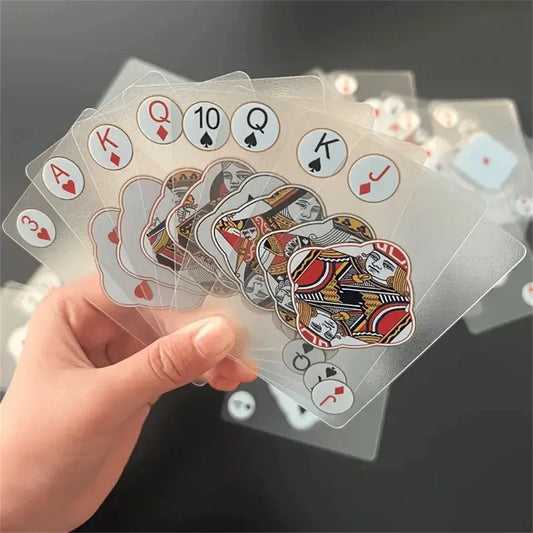 Waterproof Transparent Plastic Playing Cards 2Sets Creative Durable PVC Poker for Deck Board Game and Classic Card Games Access
