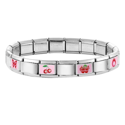 Wholesale Cute Animal Swimming Dogs Cats Sheep Charm Bracelet Fit 9mm Bracelet Stainless Steel Italian Links Making DIY Jewelrys