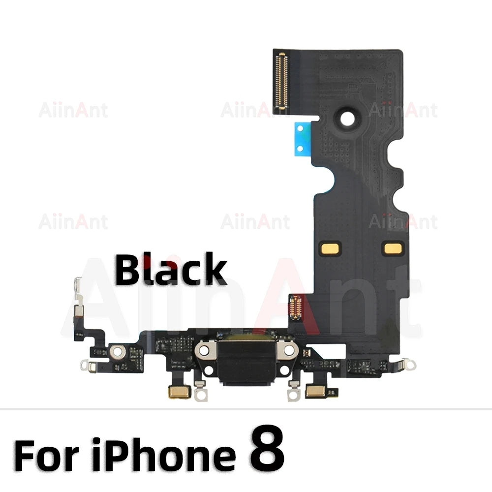 AiinAnt Dock USB Mic Board Charger Connector Fast Charging Port Flex Cable For iPhone X Xr Xs Max 7 8 Plus