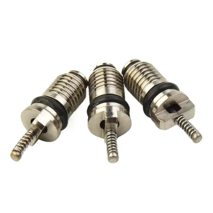 9Pcs R134a Automotive Air Conditioning Valve Core + 1Pcs Remover Tool For A/C System Mall/Big Air Conditioning Valve Core Tool