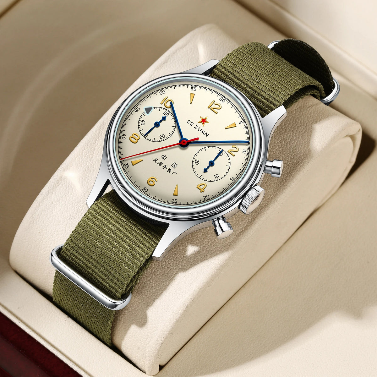 Seagull 1963 International Edition Watch for Men Chronograph Manual Winding Mechanical Watches Original ST1901 D304 Memorial