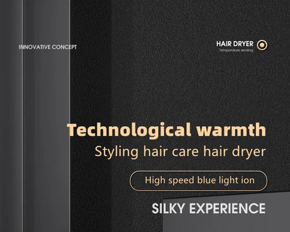 Hot Selling Professional Hair Dryer Negative Ion High Power Blue Light Foldable Electric Hair Dryer Salon Hair Tools Home
