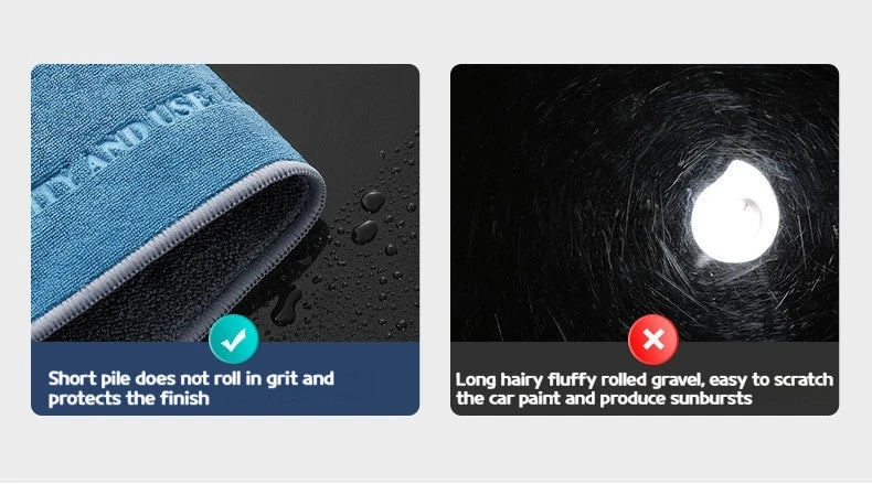 45X45cm Microfiber Car Washing Towel Lint-Free Car Cleaning Towels Supplies Ultra-Soft Drying Cloth Car Detailing Washing Tools