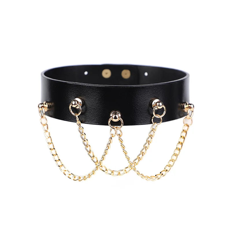 Genuine Leather Series Collar Slave Bed Neck Restraint Belt Strap BDSM Female Couple Bondage Erotic Fun Sex Toys Adult Games