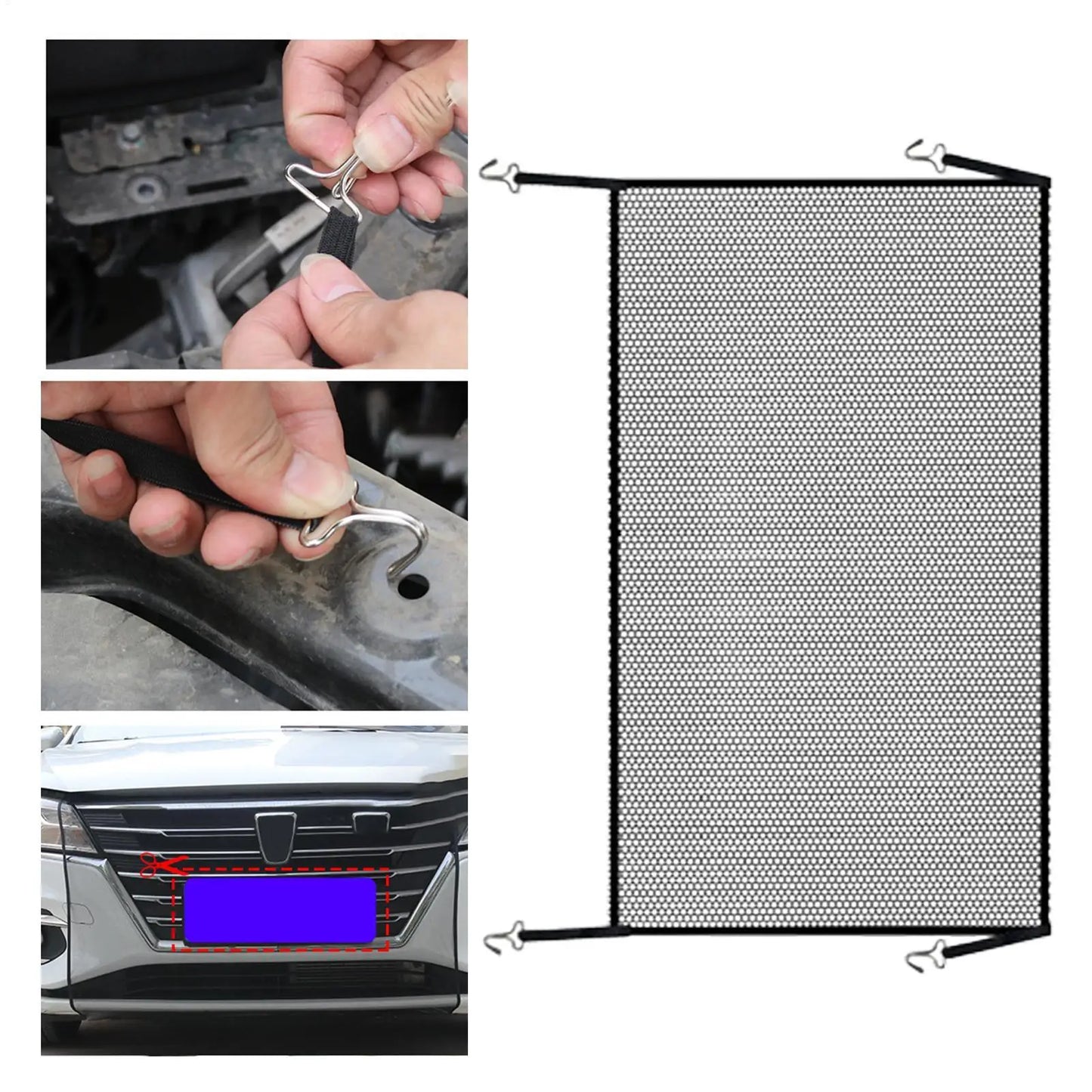 Car Grill Mesh Car Water Tank Net Barrier Rat Resistant Anti Insect Car Condenser Protect Net Bugs Repellant Air Radiator