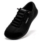 HOBIBEAR Unisex Barefoot Wide Toe Shoes Women Men Artificial Leather Minimalist Sneakers Adjustable Slip On Walking Shoes