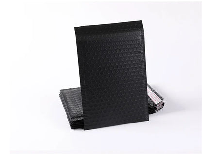 50/100 Pcs Black Bubble Packaging Envelope Mailing Envelopes Mailer Poly Envelope for Shipping Self Seal Bubble Bags Padding