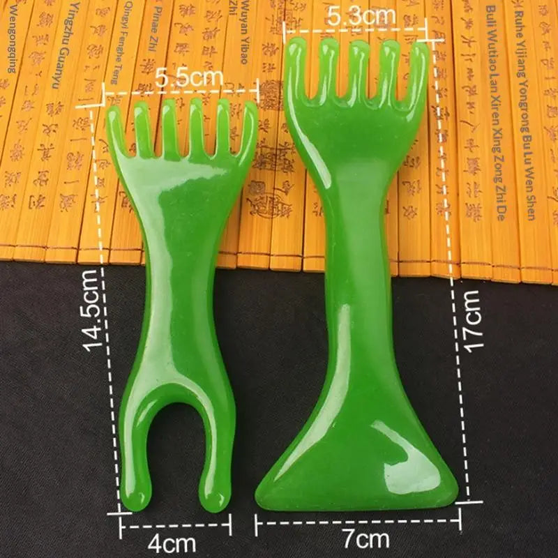 Resin Massage Comb, Manual Head & Face Massager For Scalp Nose Ears Eyes, Lightweight Portable For Home Office Travel