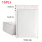 10/50pcs Composite Pearlescent Film Bubble Bag White Garment Packaging Express Bag Thickened Envelope Foam Waterproof Bubble Bag