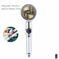 Pressurized Shower Head Water Saving 360 Rotating Twin Turbo Pressurized Propeller Fan Shower Head Bathroom Accessories