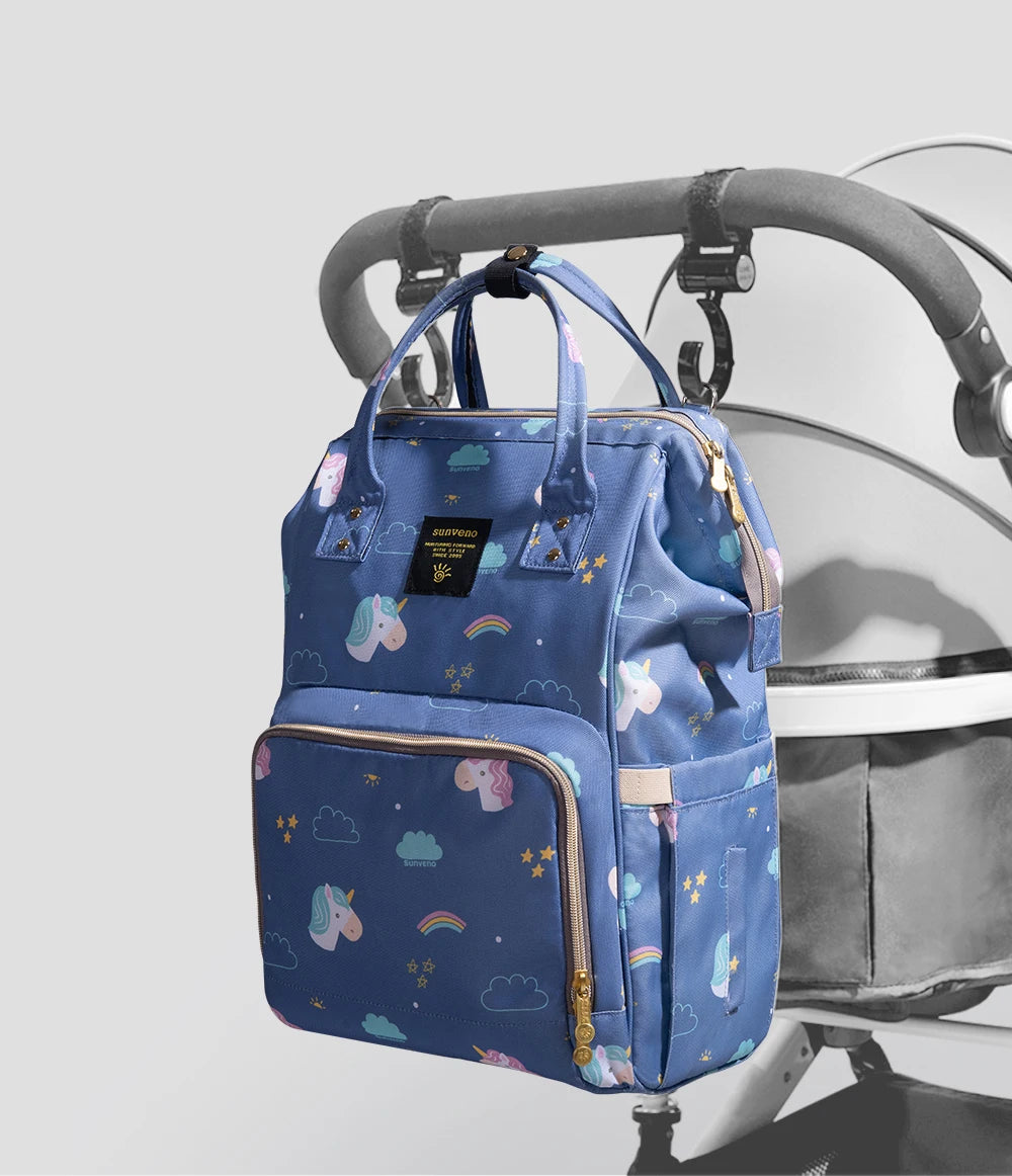 Sunveno Original Diaper Bag Travel Baby Bags Mommy Backpack Organizer Nappy Maternity Bag Mother Kids