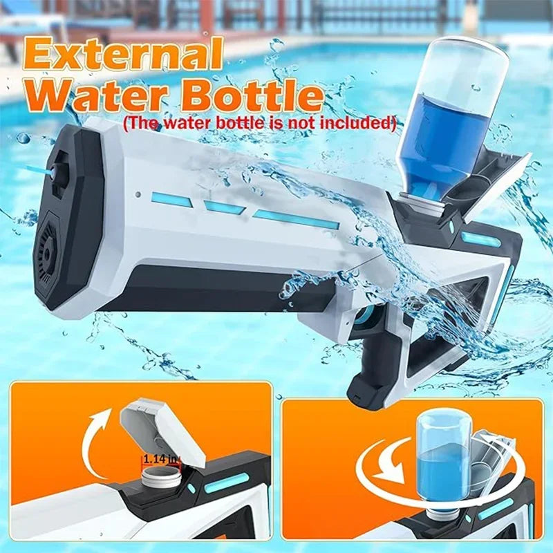 Kids Electric Water Gun Toys Summer Outdoor Beach Battle Game Full Automatic Induction Absorb Water Spray Guns for Children Gift