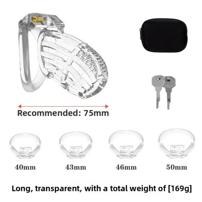 BDSM Chastity Cage 4 Size Ring Penis Cage Device Femdom Restraint Penis Lock Breathable Urethral Lock Bondage Device for Men