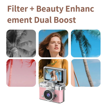 Ourlife Thumb Keychain Camera 1.47 Inch Flip Screen Retro CCD Mini Digital Camera HD Very Small Camcorder Video Recorder