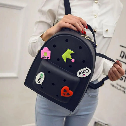 Stationery Adjustable Straps Silicone Backpack Zippered Waterproof Kids Schoolbags Soft Durable Kindergarten Knapsack Student