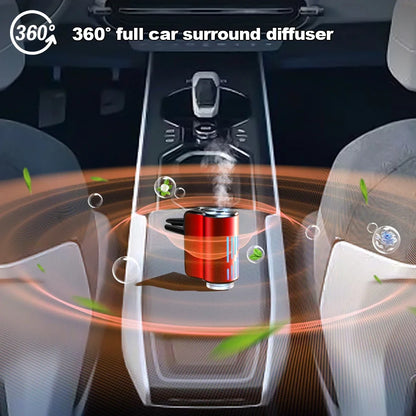 New Car Air Vent Aroma Humidifier Air Diffuser With Atmosphere Light Electric Air Freshener Car Fragrance For Removing Odors