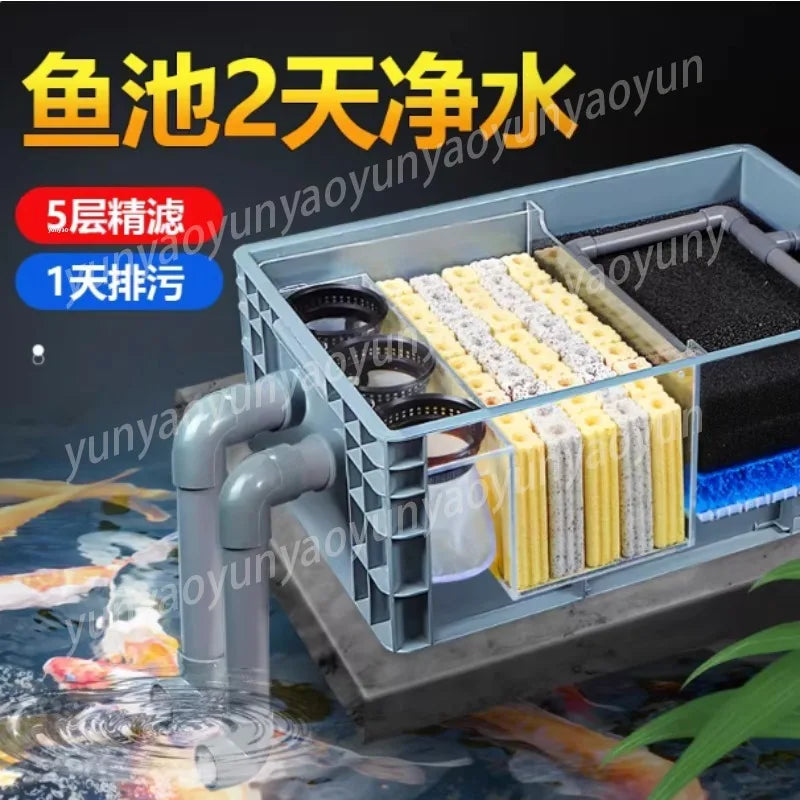 Fish Tank Top Filter Pond Water Circulation Ecological Purification Equipment Aquarium Water Quality Cleaning Device