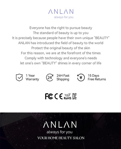 ANLAN Facial Massager Pro Microcurrent Face Lifting Skin Rejuvenation with Cold Deep Cleaning Anti-aging Skincare Beauty Device