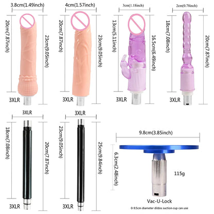 FREDORCH Upgraded Sex Machine for Women with Dildos Automatic Masturbation Machine Pump Gun Love Machine Couple Sex Toys