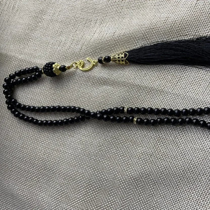 Muslim 99 Prayer Beads Tasbih Rosary Bracelet Islamic Misbaha Pearl Beads Tassel Necklace Ramadan Eid Jewelry for Women Men