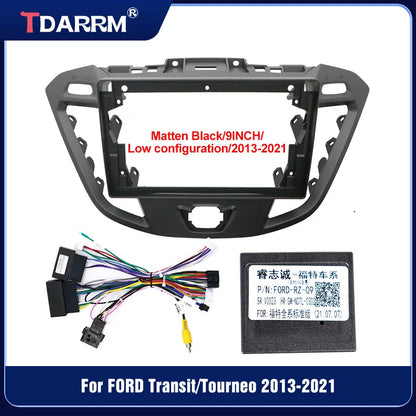 For FORD Transit/Tourneo 2013-2021 Car Radio Fascias Android Stereo Player 2 Din Head Unit Panel Dash Frame Installation Trim