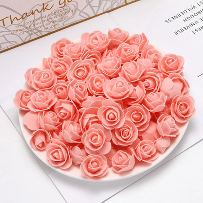 PE foaming Artificial Flowers Home vase table Wedding ornaments DIY gift Scrapbook Bubble Bear Valentine's Day Arch wreath Decor