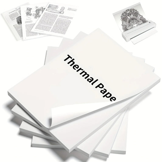 100-200 Sheets A4 Thermal Paper 8.27x11.69" - Portable Thermal Printer Only, No Electronics, Not for Laser/Inkjet
