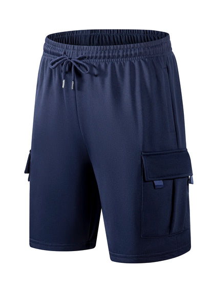 Summer Men's Sport Shorts Male Breathable Loose Multi-pockets Cargo Shorts Outdoor Jogging Fitness Casual Drawstring Mens Shorts