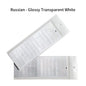 Universal Russian Transparent Keyboard Stickers for Laptop Letters Keyboard Cover for Notebook Computer PC Dust Protection