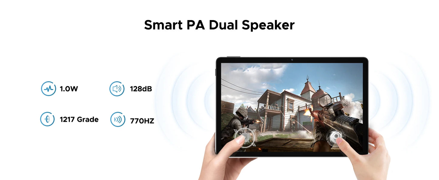 DOOGEE U11 Android 15 Tablet 11 Ultra-clear 90Hz Display 4GB RAM 128GB ROM 8580mAh Battery Dual Speaker Supports Widevine L1