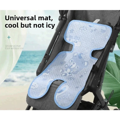 Car Seat Cooling Baby Stroller Mat Ice Fabric Washable Baby Safety Seat Mat Universal Baby Stroller Sleeping Cushion Seat Pads