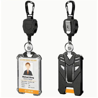 1/2 PCS Badge Reel Clip Credit Card Cover Bus Card Cover Case Retractable Badge Holder Badge Clip Heavy Duty ID Holder