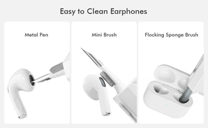 8 in 1 Cleaning Kit Computer Keyboard Cleaner Brush Earphones Cleaning Pen For  Headset IPad Phone Cleaning Tools Keycap Puller