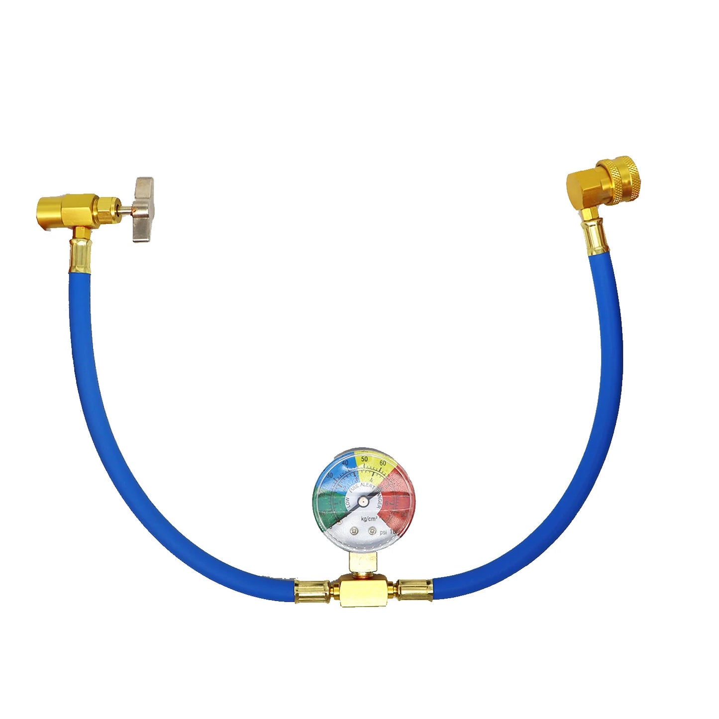 R134A Air Conditioner Gas Cooler with Measuring Gauge Car Refrigerant Charging Pipe AC Recharge Hose for Car Automobile
